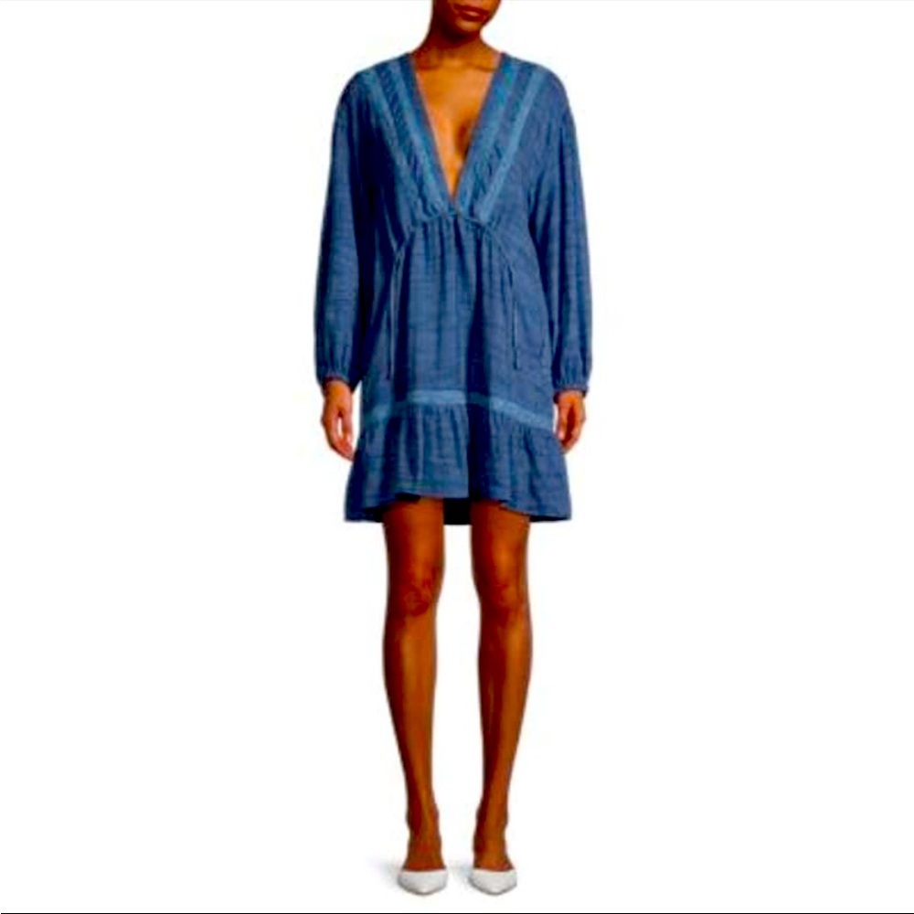 FREE PEOPLE Rugged  Swing Dress